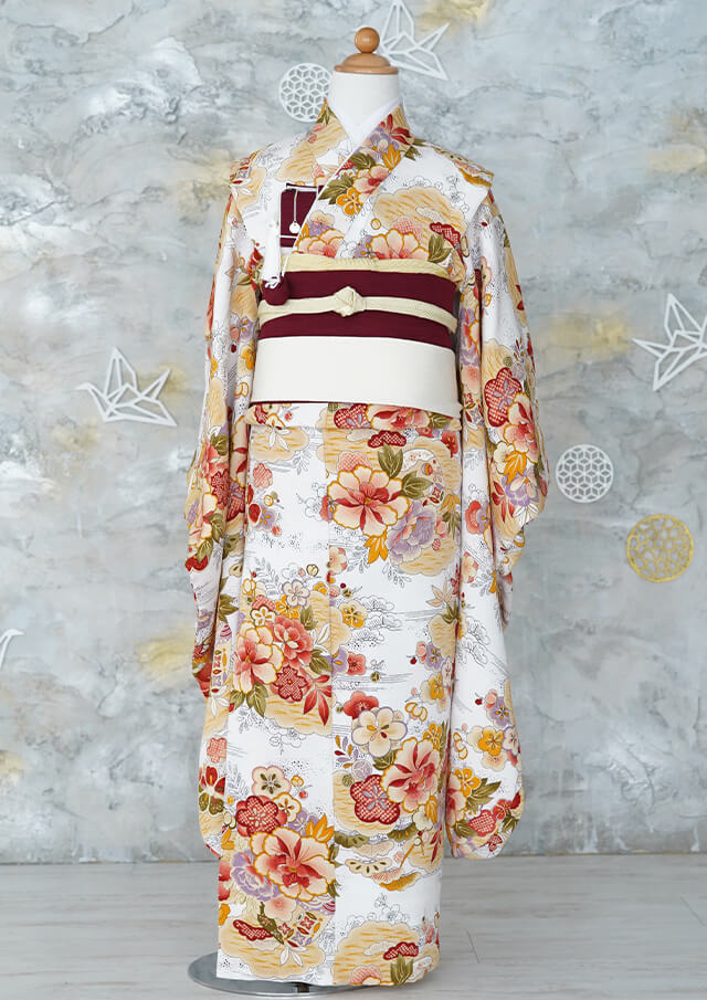 千葉八千代スタジオ7歳女の子用のレンタル着物