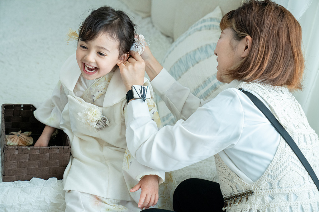 七五三の着付け