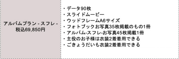 アルバムプラン