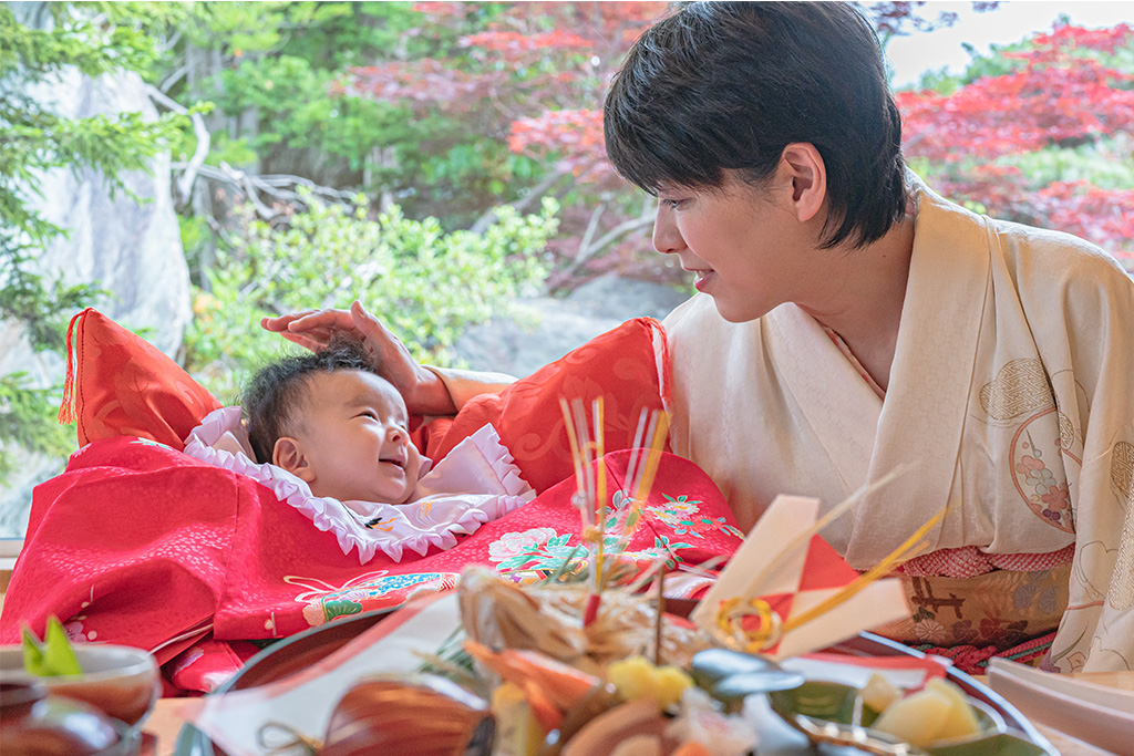 宮参り100日祝い